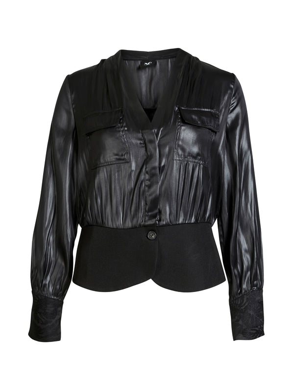 NÜ BECCA shirt Overhemden Zwart