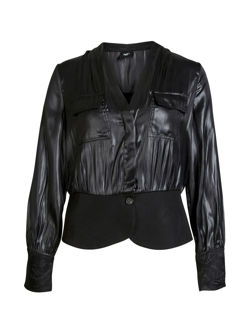 NÜ BECCA shirt Overhemden Zwart