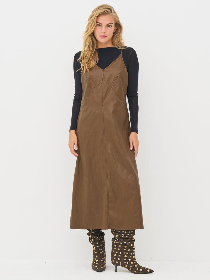NÜ BELLA jurk Jurken 294 Dark Earth