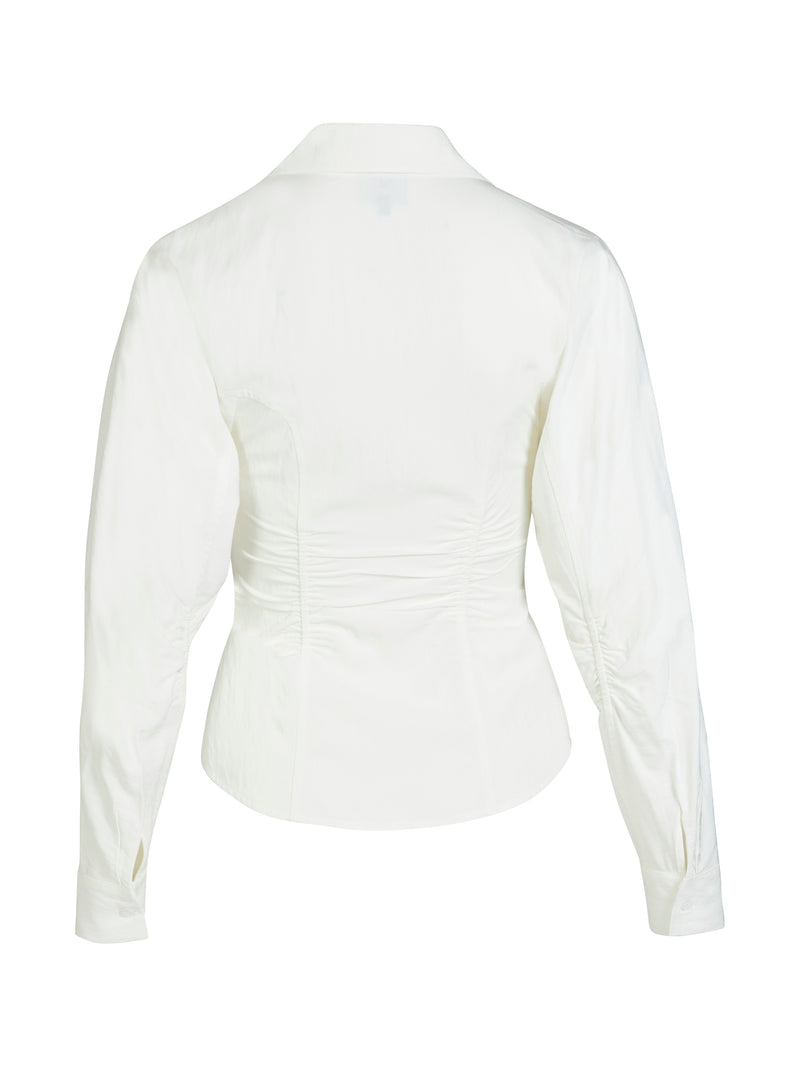 NÜ BEO V-hals shirt Overhemden 110 Creme