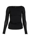 NÜ BETH l/s t-shirt Tops en t-shirts Zwart