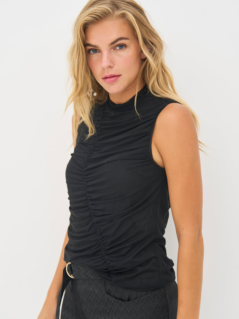 NÜ BETH top Tops en t-shirts Zwart