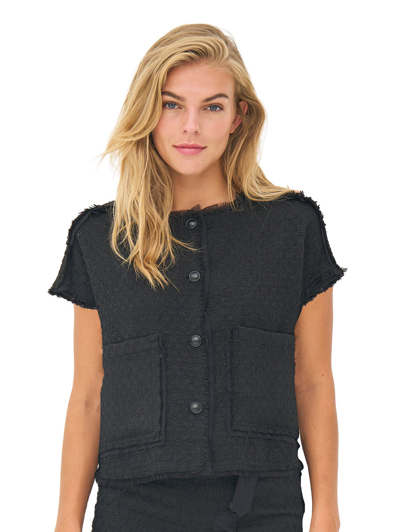 NÜ BETH vest Vesten Zwart