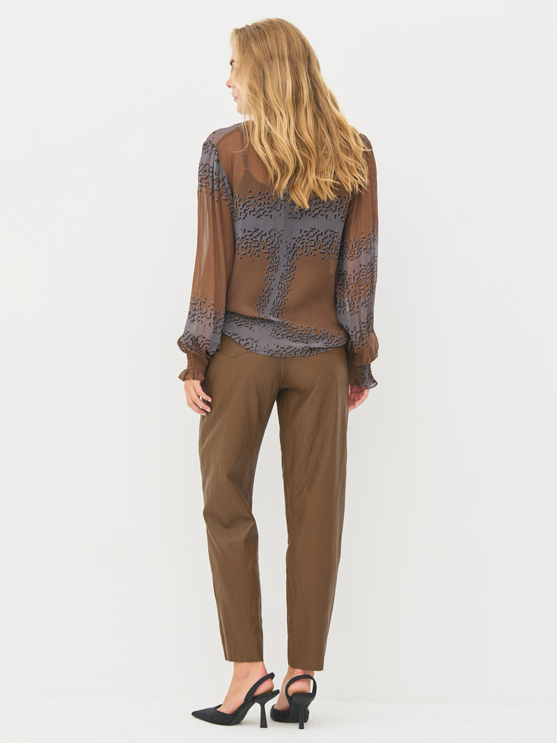 NÜ BIANCA blouse Blouses 294 Dark Earth mix