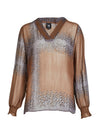 NÜ BIANCA blouse Blouses 294 Dark Earth mix