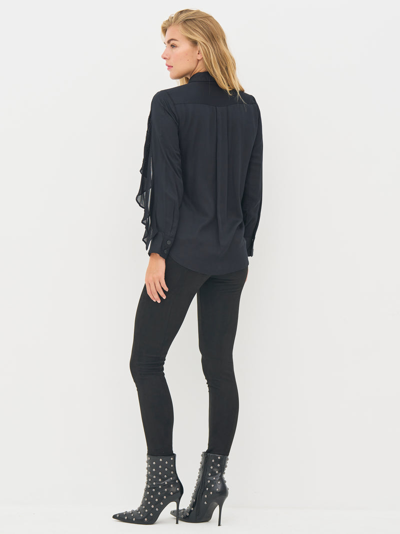 NÜ BIBI shirt Overhemden Zwart