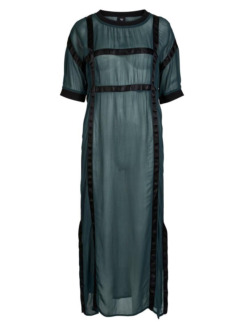 NÜ BILLIE jurk Jurken 355 Petrol green mix