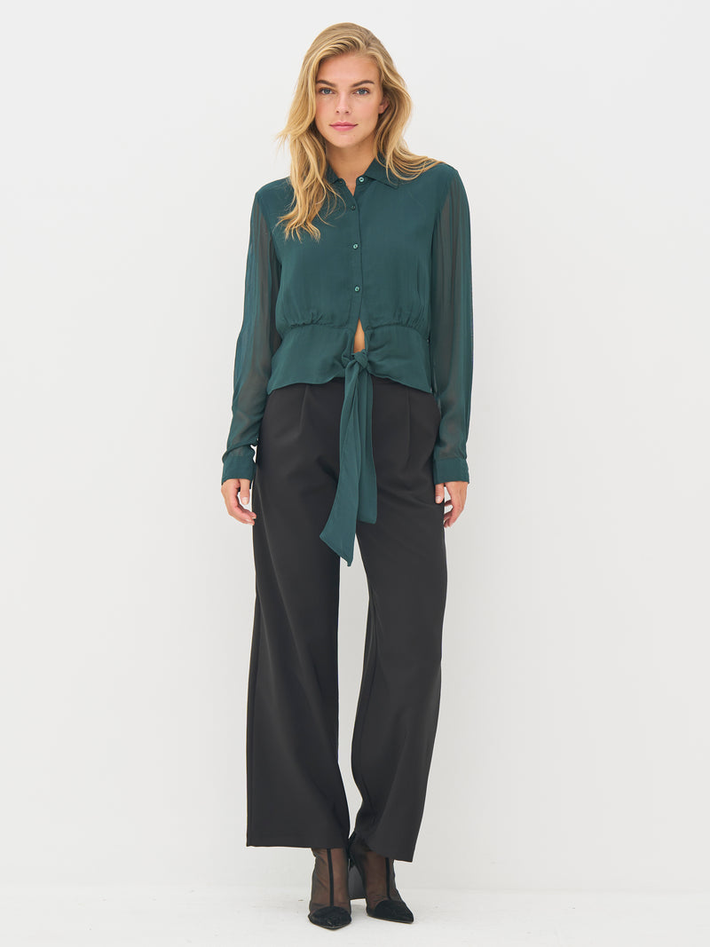 NÜ BILLIE shirt Overhemden 355 Petrol green mix