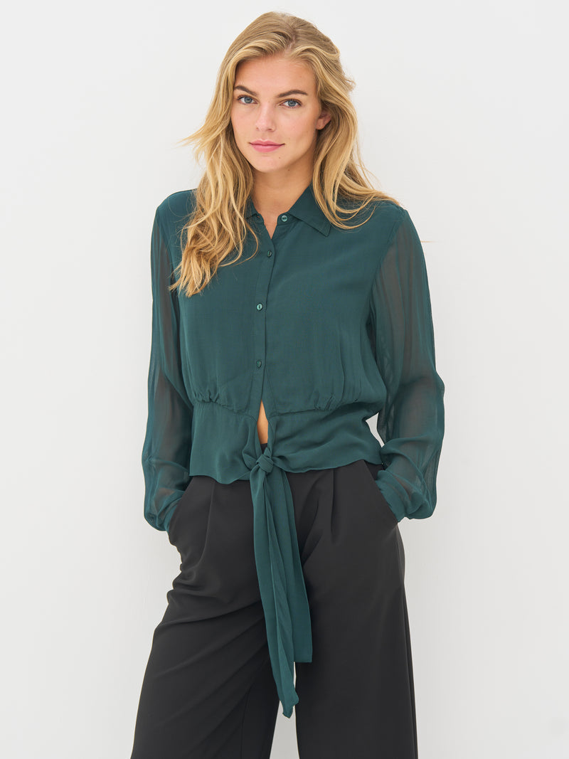 NÜ BILLIE shirt Overhemden 355 Petrol green mix