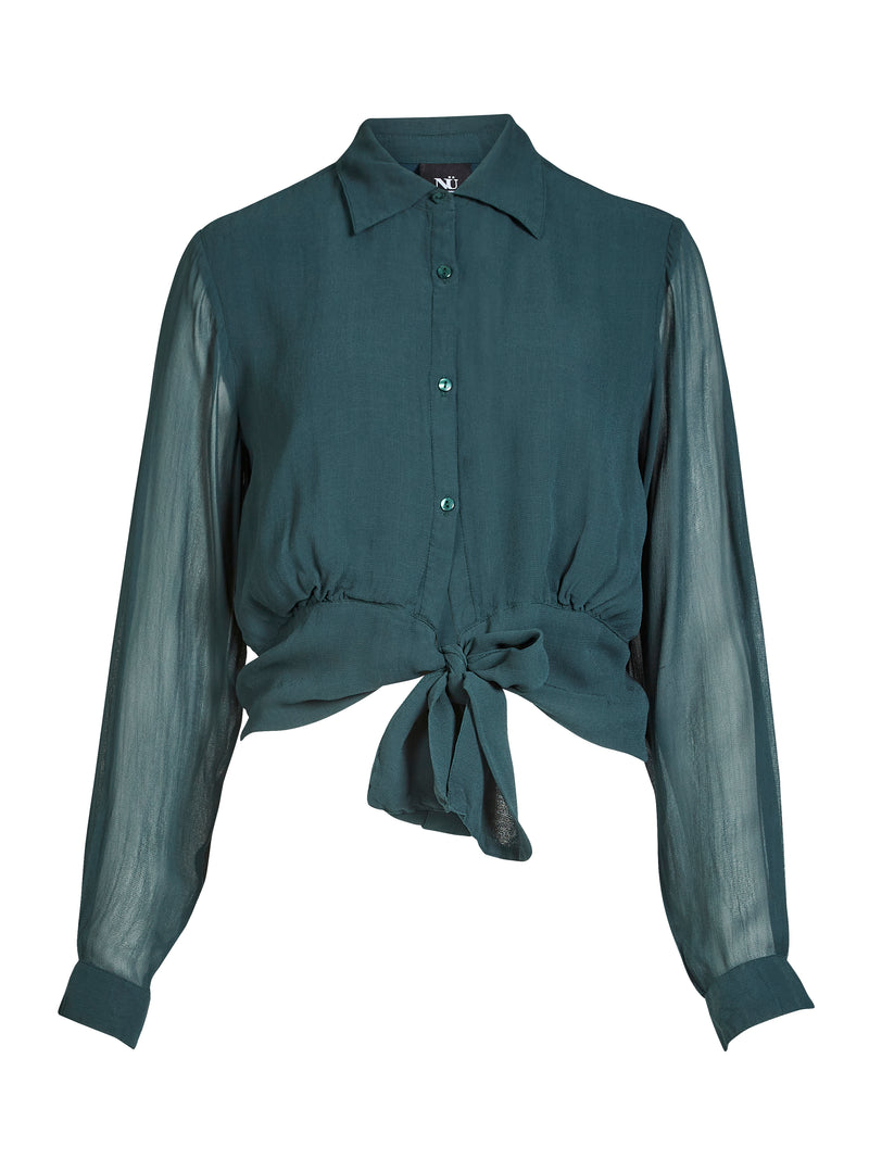NÜ BILLIE shirt Overhemden 355 Petrol green mix