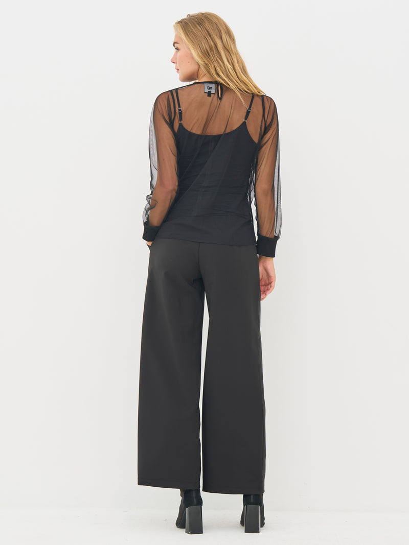 NÜ BITTEN blouse Blouses Zwart