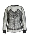 NÜ BITTEN blouse Blouses Zwart