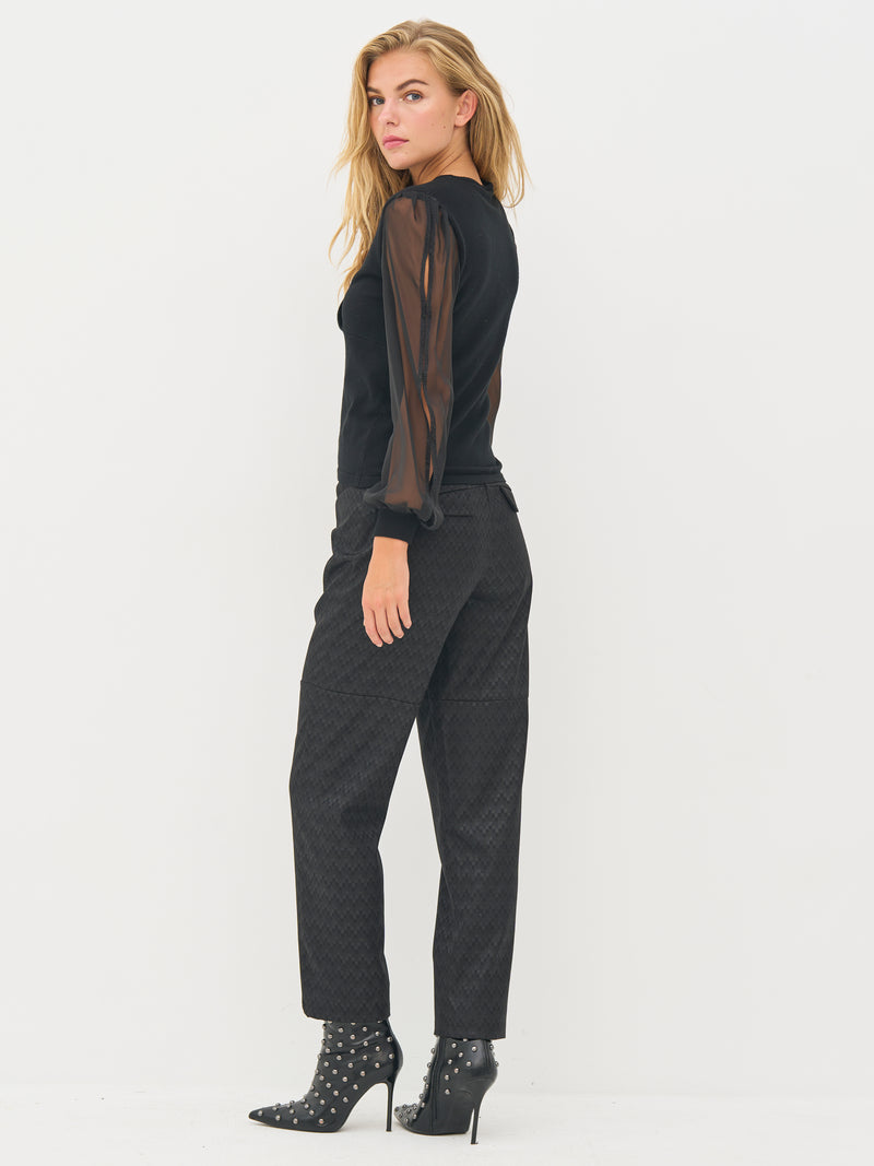 NÜ BLAKE blouse Breigoed Zwart