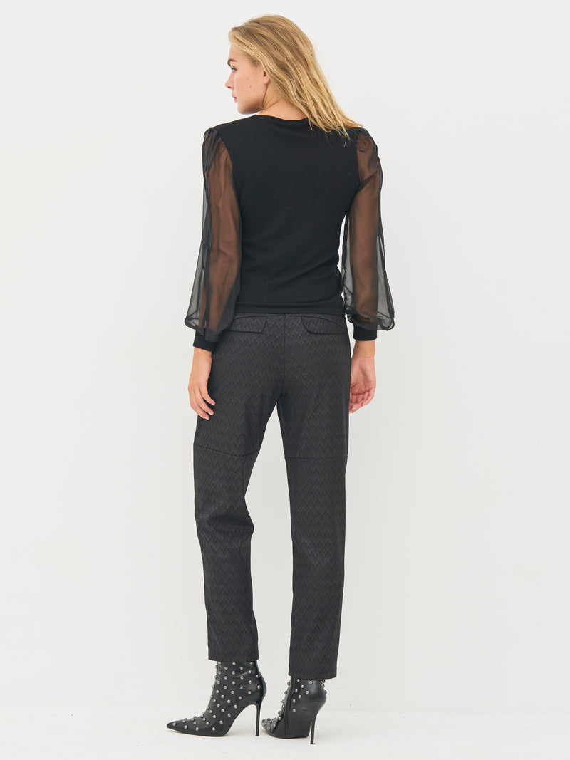 NÜ BLAKE blouse Breigoed Zwart