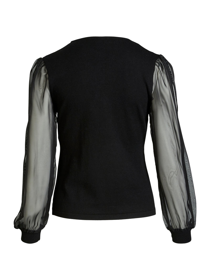 NÜ BLAKE blouse Breigoed Zwart