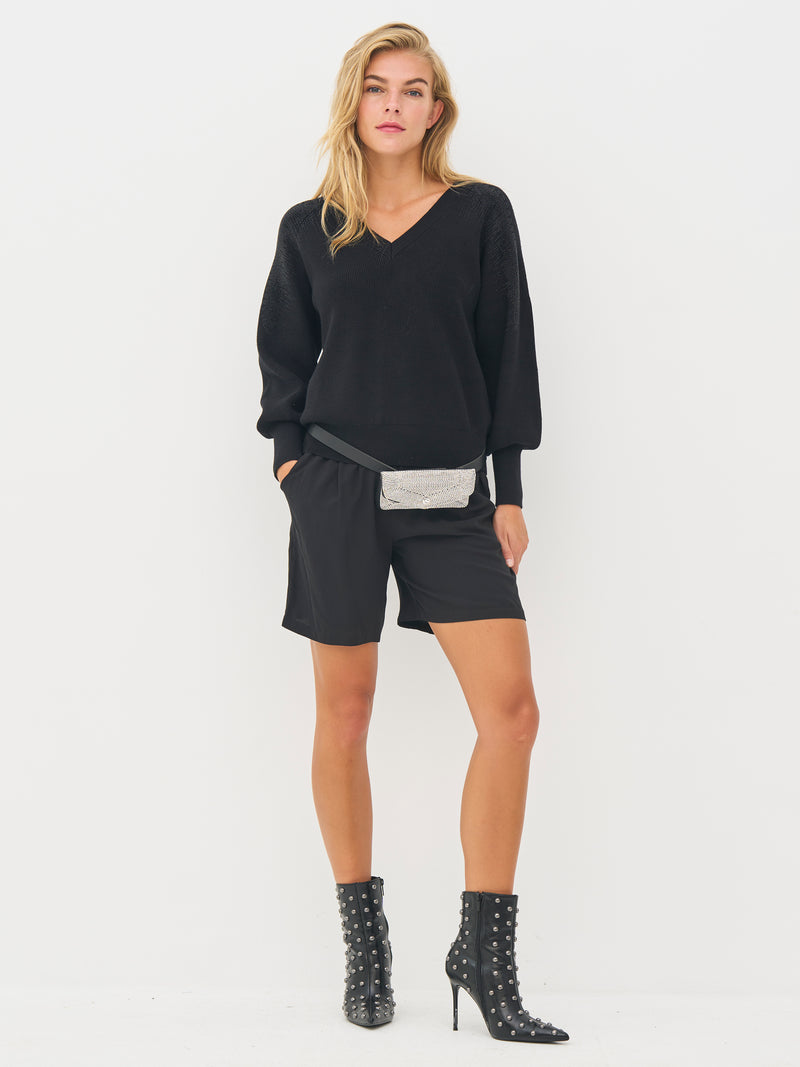 NÜ BLAKE gebreide blouse Breigoed Zwart