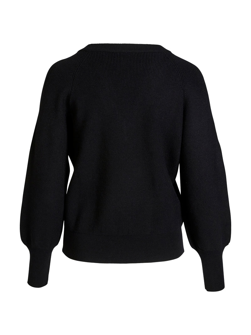 NÜ BLAKE gebreide blouse Breigoed Zwart