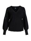 NÜ BLAKE gebreide blouse Breigoed Zwart