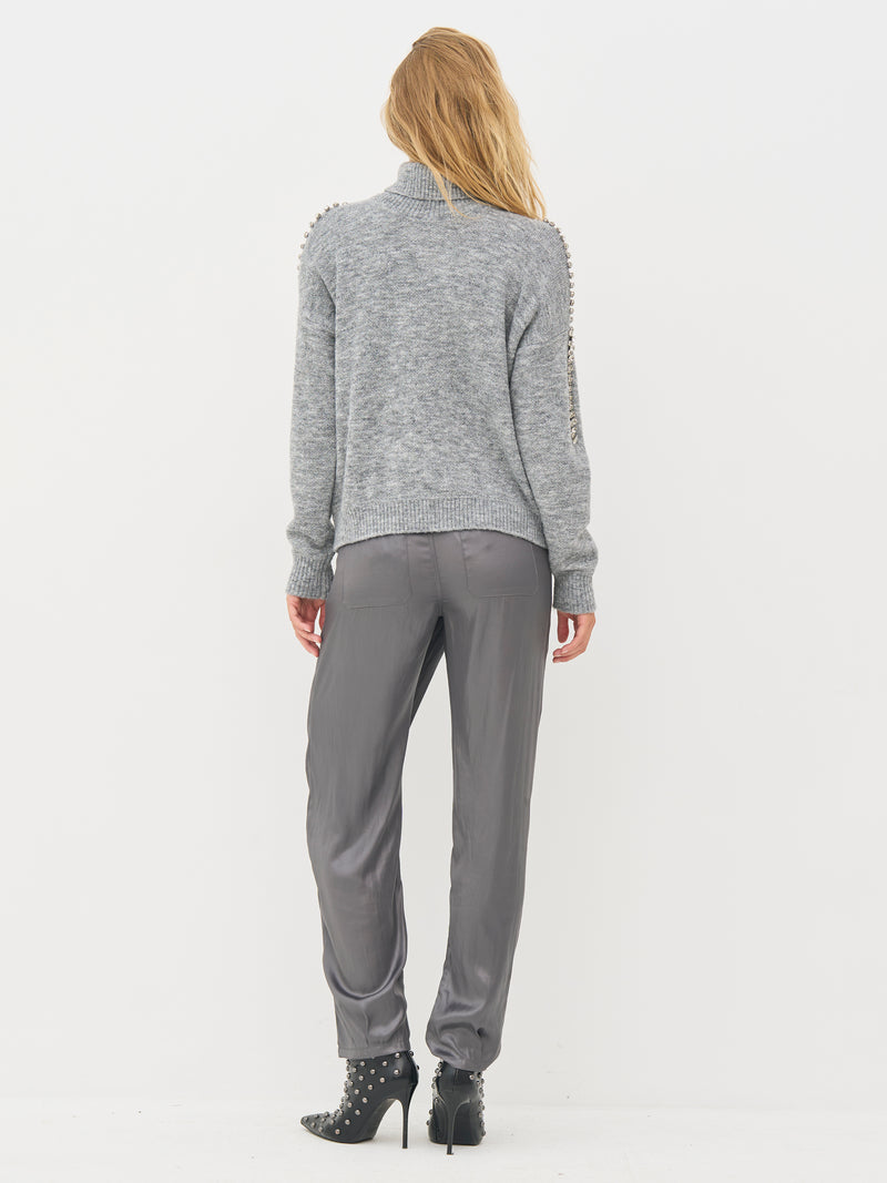 NÜ BODIL coltrui blouse Breigoed 989 iron grey
