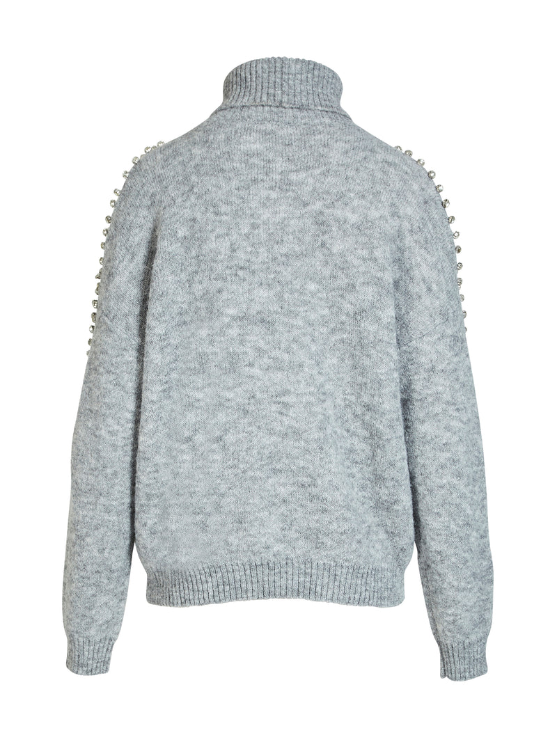 NÜ BODIL coltrui blouse Breigoed 989 iron grey