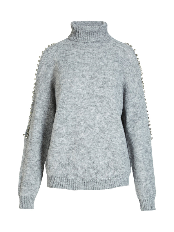 NÜ BODIL coltrui blouse Breigoed 989 iron grey