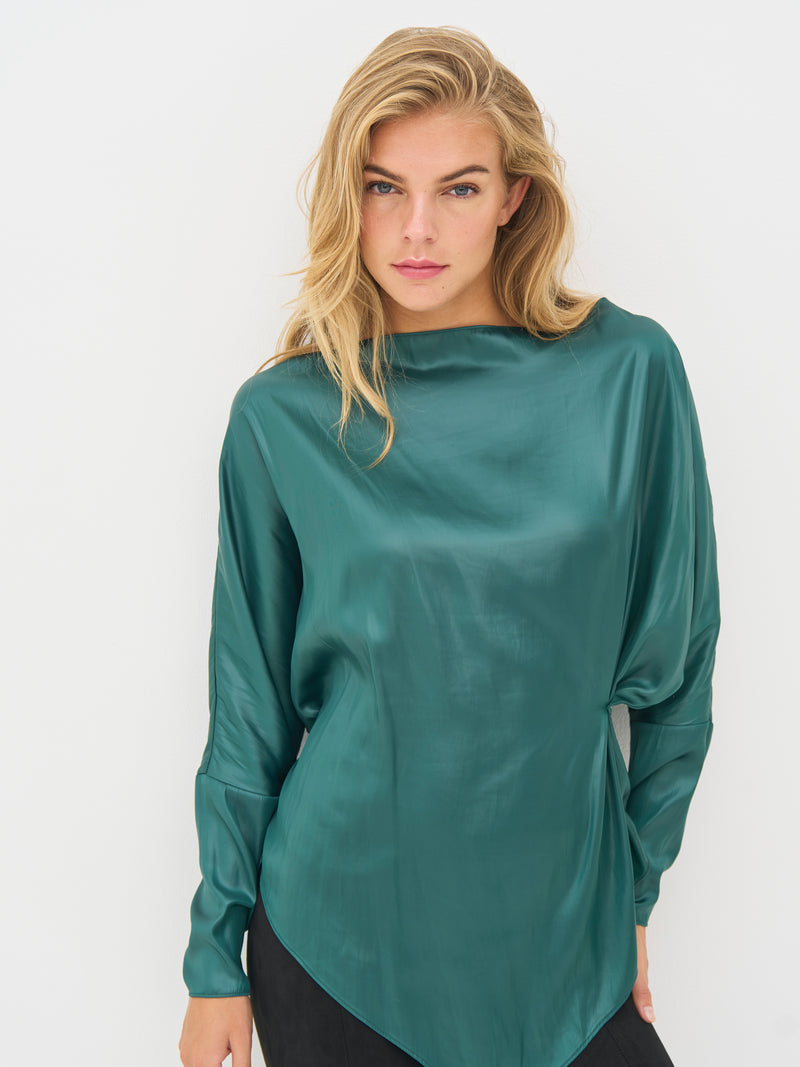 NÜ BOEL blouse Blouses 355 Petrol green