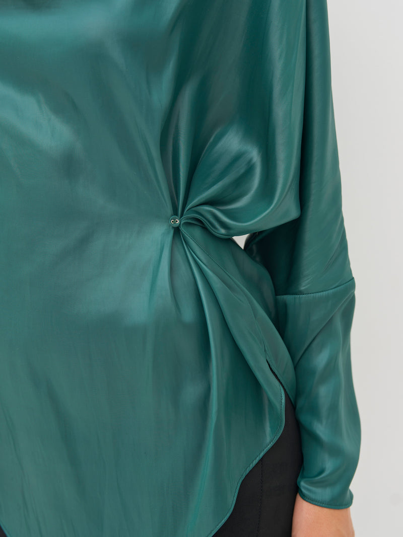 NÜ BOEL blouse Blouses 355 Petrol green