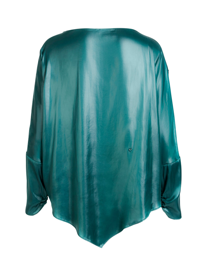 NÜ BOEL blouse Blouses 355 Petrol green