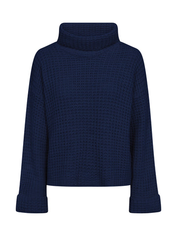 NÜ Bano Blouse knit Breigoed 476 Navy