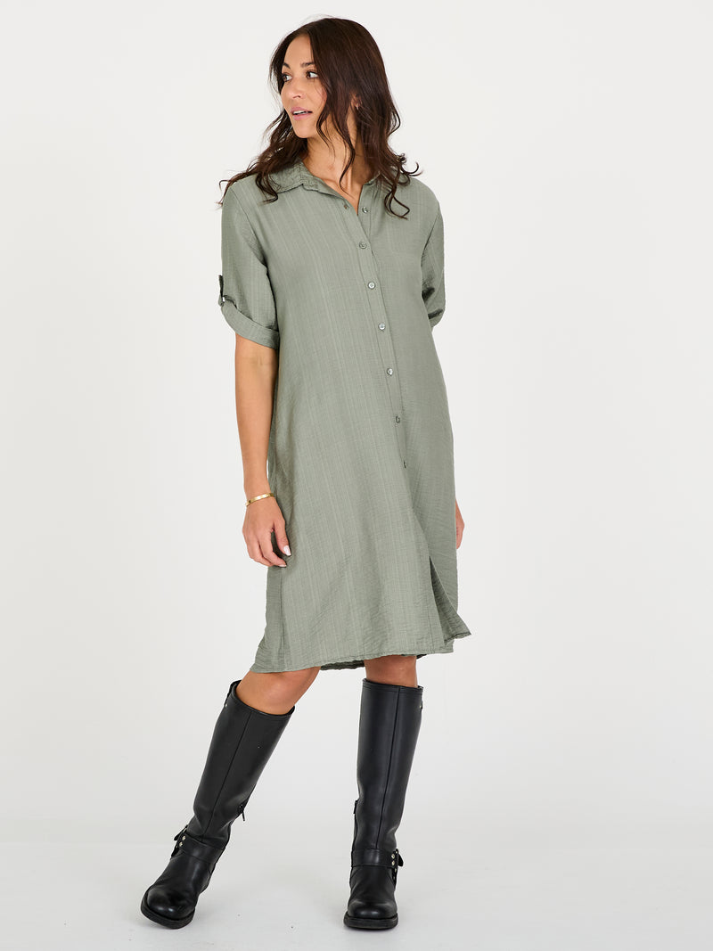 NÜ CAITLIN jurk Jurken 393 Army