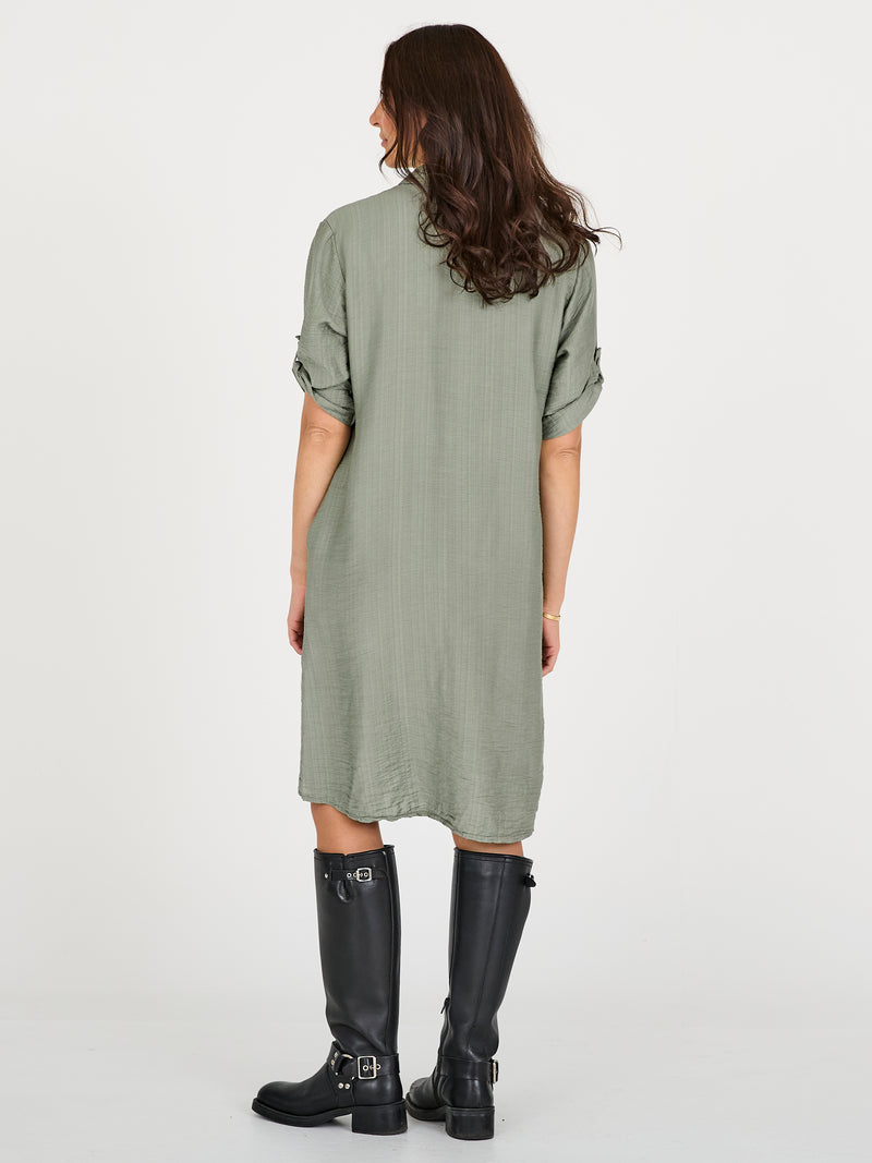 NÜ CAITLIN jurk Jurken 393 Army