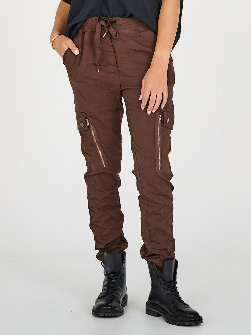 NÜ CARMEN cargo broek Broeken 289 Brown