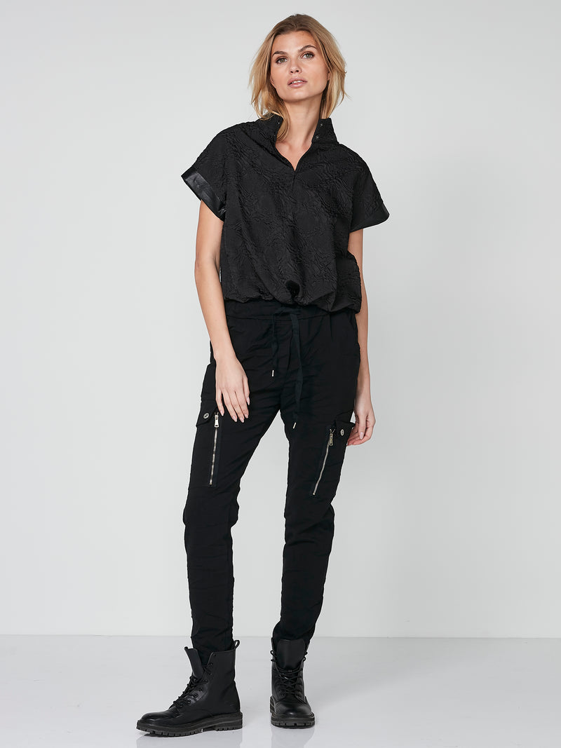 NÜ CARMEN cargo broek Broeken 000 Solid black