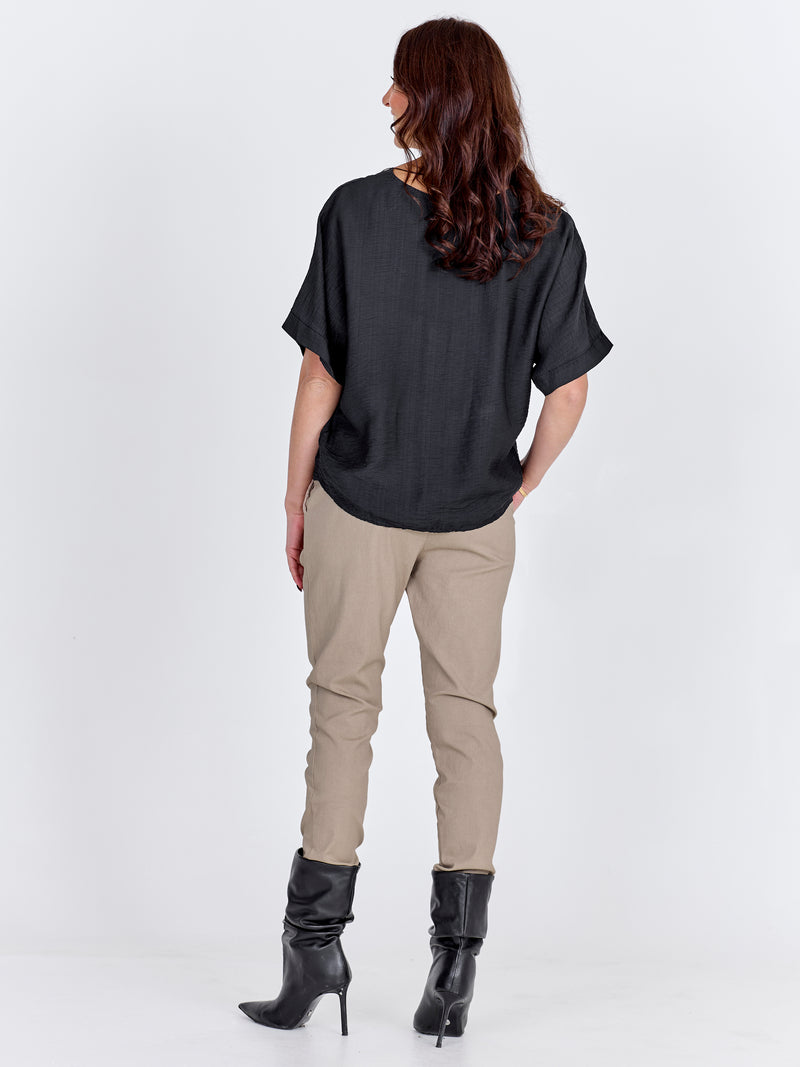 NÜ CARMEN effen broek Broeken 112 Bone
