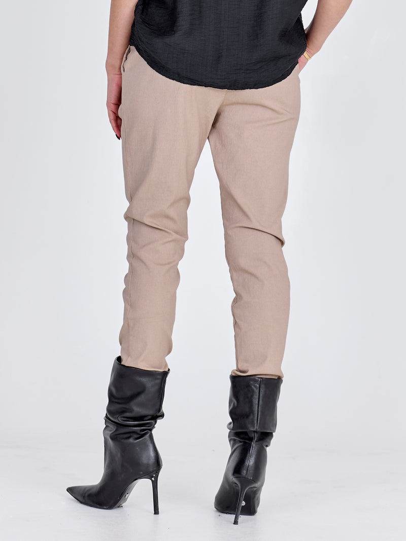 NÜ CARMEN effen broek Broeken 112 Bone