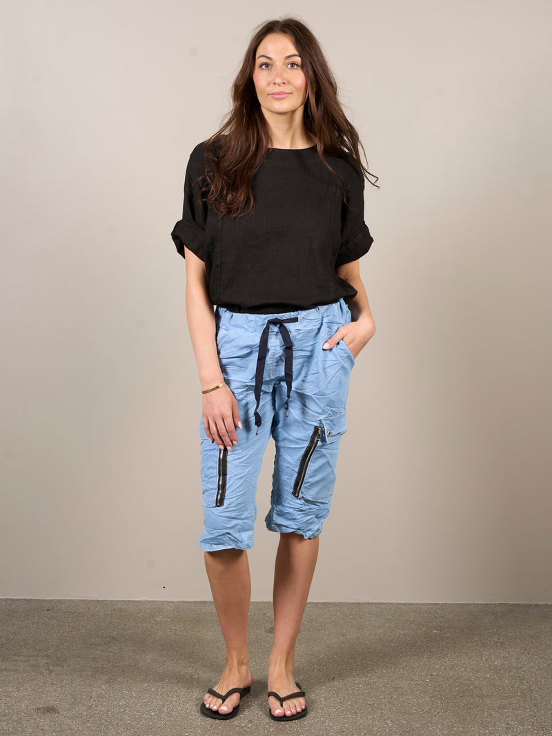 NÜ CARMEN korte broek Shorts 484 Light denim blue