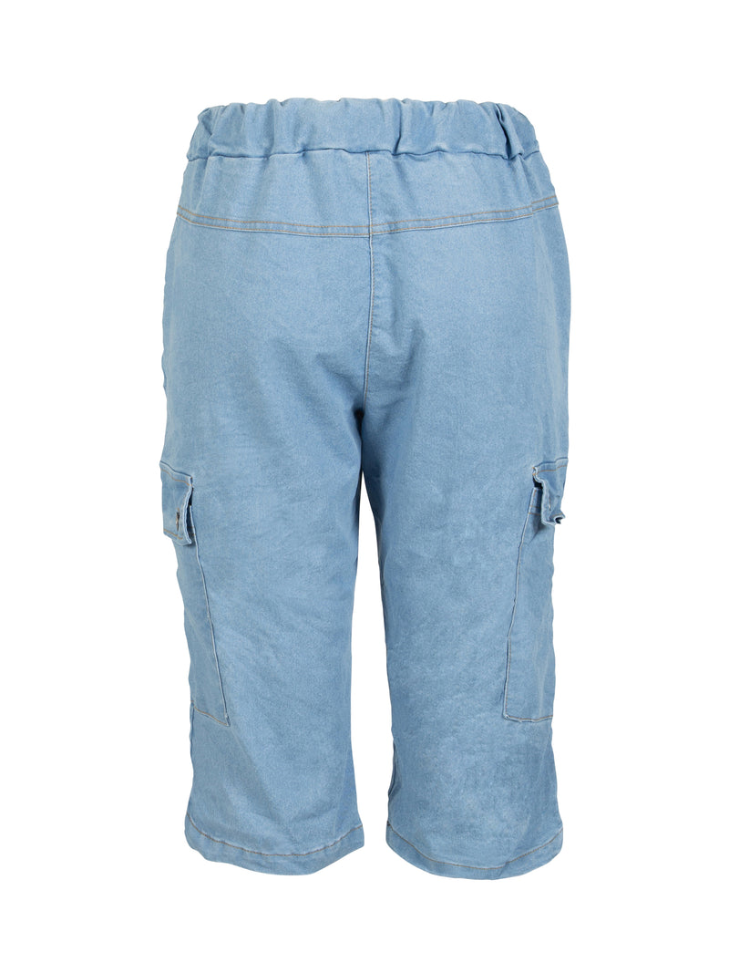 NÜ CARMEN korte broek Shorts 484 Light denim blue