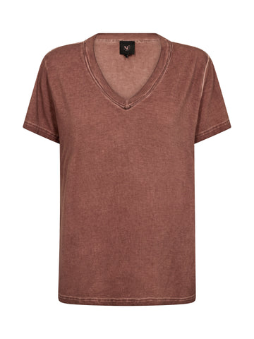 NÜ CAYLA Ruth T-shirt Tops en t-shirts 590 Marsala