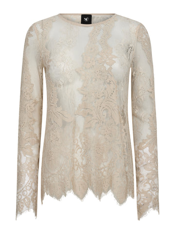 NÜ CHARLOTTE Top Tops en t-shirts 112 Bone