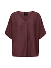 NÜ CINDA blouse Tops en t-shirts 640 Burgundy