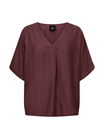 NÜ CINDA blouse Tops en t-shirts 640 Burgundy