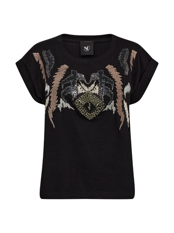 NÜ CLARISSA T-shirt Tops en t-shirts 590 Marsala mix