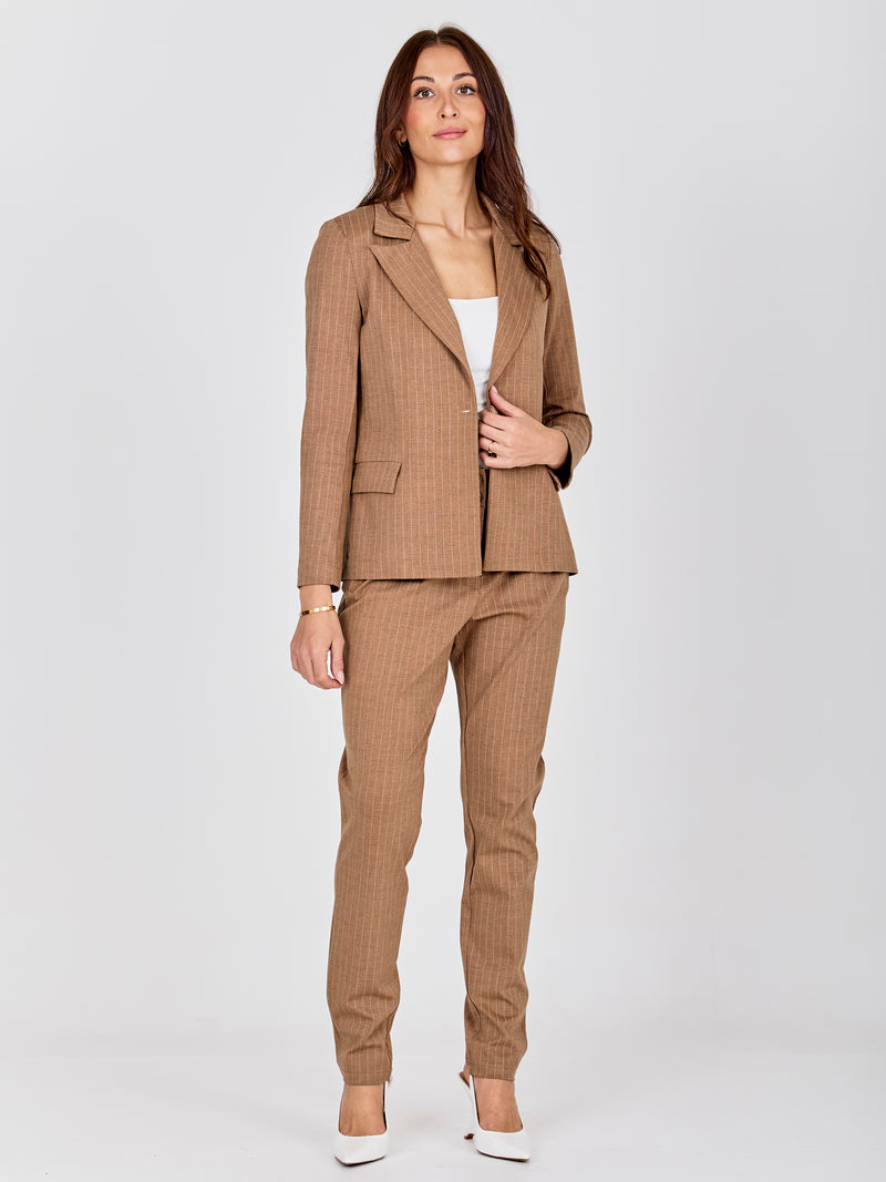 NÜ COMMY trousers Broeken 294 Dark Earth mix