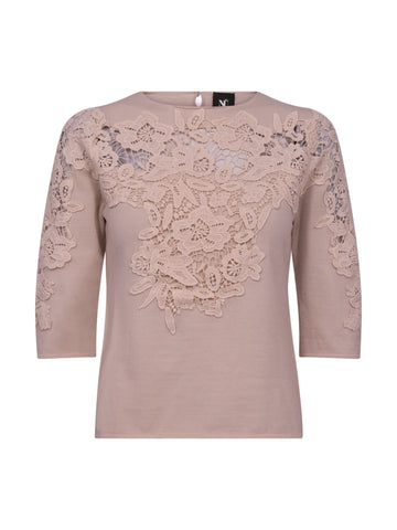 NÜ DAC Blouse gebreid Blouses 608 Rose