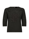 NÜ DAC Blouse gebreid Blouses Zwart