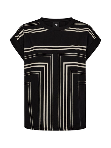 NÜ DAIMI T-shirt Tops en t-shirts Zwart