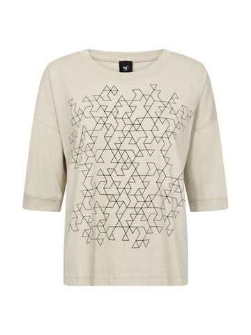 NÜ DELIN T-shirt Tops en t-shirts 112 Bone