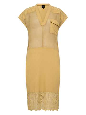 NÜ DEWI Jurk Jurken 520 Yellow