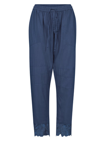 NÜ DEWI Kanten broek Broeken 476 Navy