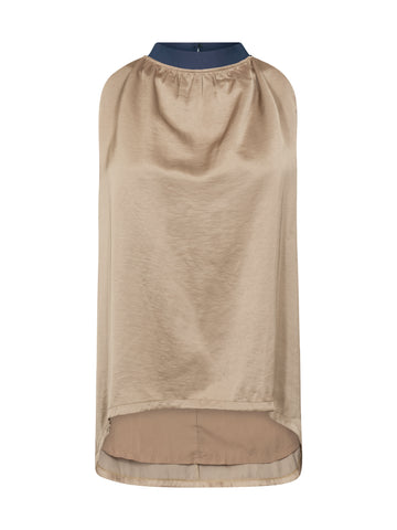 NÜ DIEM Top halternek Tops en t-shirts 476 Navy Mix